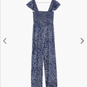 COPY - EUC Madewell Lucie Smocked Jumpsuit!